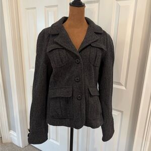 American Eagle Outfitters Charcoal Pea Coat